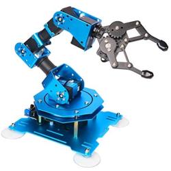 xArm 1S Robotic Arm 6DOF Full Metal Programmable Arm with Feedback of Servo Parameter, Wireless/Wired Mouse Control, Mobile Phone Programming