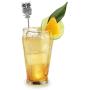 Homestia Stainless Steel Coffee Stirrers Beverage Stir Sticks Coffee Swizzle Sticks Metal Head Top(Tropical)