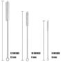 HIWARE Drinking Straw Cleaner Brush Kit - (3-Size) 9-Piece Extra Long Pipe Cleaners, Straw Cleaning Brush for Tumbler, Sippy Cup, Bottle and Tube