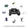 XiaoR Geek Smart Robot Car Chassis Kit Aluminum Alloy Big Tank Chassis with 2WD Motors for Arduino/Raspberry Pi DIY Remote Control Robot Car Toys - Free Tools (Black) XiaoR Geek Smart Robot Car Chassis Kit Aluminum Alloy Big Tank Chassis with 2WD Motors for Arduino/Raspberry Pi DIY Remote Control Robot Car Toys - Free Tools (Black)
