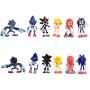 Max Fun Set of 6pcs Sonic The Hedgehog Action Figures, 5-7cm Tall Cake Toppers-Sonic, Shadow, Werehog, Metal Sonic, Knuckles & Super Sonic
