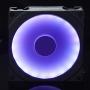 RGB Fan Frame, Ultra-Thin 6mm 10 Color RGB Lighting Changes, 4 pin Connector Ring Heatsink Computer Cooling RGB Fan Frame for Home Office