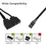 EZDIY-FAB ARGB Memory RAM Cooler DDR Heatsink with Controller for DIY PC Game MOD DDR3 DDR4 (Compatible with ASUS Aura Sync,GIGABYTE RGB Fusion and MSI Mystic Light Sync)-Black-2 Pack EZDIY-FAB ARGB Memory RAM Cooler DDR Heatsink with Controller for DIY PC Game MOD DDR3 DDR4 (Compatible with ASUS Aura Sync,GIGABYTE RGB Fusion and MSI Mystic Light Sync)-Black-2 Pack
