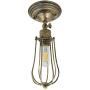 Joy-Now RV Decor Lighting, 12V-36V DC Interior Wall Sconce with Warm White LED Edison Bulb 6W 600lumen, Industrial Metal Cage Shade