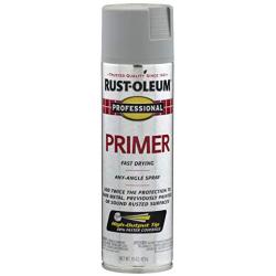 Rust-Oleum 7582838 Professional Primer Spray Paint, 15 oz, Gray Primer