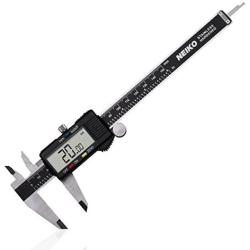 Neiko 01407A Electronic Digital Caliper Stainless Steel Body with Large LCD Screen | 0 - 6 Inches | Inch/Fractions/Millimeter Conversion,Silver/Black