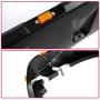 VRracing Smooth Black Front+Rear Pocket Rivet Style Fender Flare-Set w/LED Side for Jeep JK Wrangler 2007-2018 2 Door or 4 Door Model （Unlimited, Rubicon Unlimited）