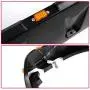 VRracing Smooth Black Front+Rear Pocket Rivet Style Fender Flare-Set w/LED Side for Jeep JK Wrangler 2007-2018 2 Door or 4 Door Model （Unlimited, Rubicon Unlimited）