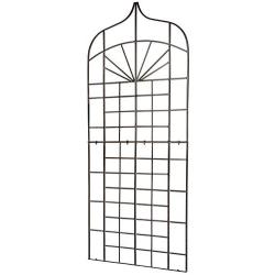 H Potter Garden Trellis for Climbing Plants Wrought Iron Metal Privacy Screen for Patio Deck Porch Outdoor Wall Decor Weather Resistant Large