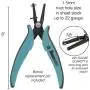 The Beadsmith 1.5mm Metal Hole Punch Pliers, with Gauge Guard to create clean holes, free of indents, ideal for 1.3mm rivets, cold connection, 22 gauge Sheet Metal or thinner, NOT INTENDED FOR THICKER METAL