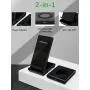 Wireless Charger, Fast Wireless Charging Stand, 2-in-1 Wireless Charging Station Dock for iPhone 12/11/Pro/Max/X/Xs/XR/AirPods2, Samsung Galaxy Note/Watch/Buds Wireless Charger, Fast Wireless Charging Stand, 2-in-1 Wireless Charging Station Dock for iPhone 12/11/Pro/Max/X/Xs/XR/AirPods2, Samsung Galaxy Note/Watch/Buds