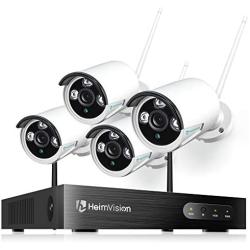 HeimVision HM241 1080P Wireless Security Camera System, 8CH NVR 4Pcs Home Outdoor WiFi Surveillance Camera with Night Vision, Waterproof, Motion Alert, Remote Access, No Hard Disk