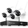 HeimVision HM241 1080P Wireless Security Camera System, 8CH NVR 4Pcs Home Outdoor WiFi Surveillance Camera with Night Vision, Waterproof, Motion Alert, Remote Access, No Hard Disk