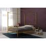 DHP Metal Canopy Bed with Sturdy Bed Frame - Full Size (Gold)