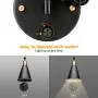 2 Pack Swing Arm Wall Sconces - Adjustable Hardwired Swing Arm Wall Lights Industrial Metal Vintage Wall Mount Lamp 2 Pack Swing Arm Wall Sconces - Adjustable Hardwired Swing Arm Wall Lights Industrial Metal Vintage Wall Mount Lamp