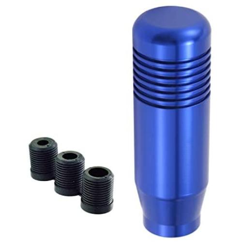 Lunsom Metal Car Gear Head Aluminum Alloy Short Stick Shift Handle Knob Fit Most Automatic Manual Transmission Vehicle (Blue)