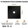 10 pack, gas stove protector, stove burner liners, stovetop range protectors, set top burner covers black, size 10.6” x 10.6” non stick reusable cover easy to clean, double thickness 10 pack, gas stove protector, stove burner liners, stovetop range protectors, set top burner covers black, size 10.6” x 10.6” non stick reusable cover easy to clean, double thickness