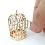 discountstore145 Doll House Accessory,Model Role Play Miniature Size Toy Eco-Friendly 1/12 Metal Bird Cage Funiture Accessory for Dolls House Golden discountstore145 Doll House Accessory,Model Role Play Miniature Size Toy Eco-Friendly 1/12 Metal Bird Cage Funiture Accessory for Dolls House Golden