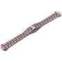 Shangpule Compatible for Fitbit Inspire HR / Inspire 2 / Inspire Bands , Stainless Steel Metal Replacement Wrist Band for Fitbit Inspire Women Man Large Small (Pink)
