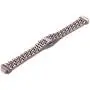 Shangpule Compatible for Fitbit Inspire HR / Inspire 2 / Inspire Bands , Stainless Steel Metal Replacement Wrist Band for Fitbit Inspire Women Man Large Small (Pink)