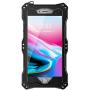 Bpowe for iPhone 8 Plus Case,Gorilla Glass Aluminum Metal Premium Protection Shockproof Military Bumper Heavy Duty Sturdy Protective Cover Case for Apple iPhone 8 Plus 5.5inch (Black)