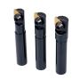Accusize Industrial Tools 3 Pc Miniature Indexable End Mill Set, 1/2 Shank, 0046-0510