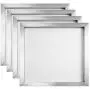VEVOR Screen Printing Press 4 Color 1 Station and 4 Pieces 20x20 Inch Aluminum Silk Screen Printing Frames with White 110 Count Mesh