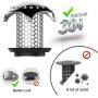 Uxoz Drain Hair Catcher,Stainless Steel Bathtub & Sink Drain Protector, Anti-Rust, Durable Use (1, 1.35-1.75inch)