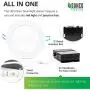 Sunco Lighting 16 Pack 6 Inch Slim LED Downlight with Junction Box, 14W=100W, 850 LM, Dimmable, 5000K Daylight, Recessed Jbox Fixture, IC Rated, Simple Retrofit Installation - ETL & Energy Star
