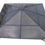 Christopher Knight Home 303378 Bali Outdoor 10 x 10 Foot Rust Proof Aluminum Framed Hardtop Gazebo w, Brown + Black