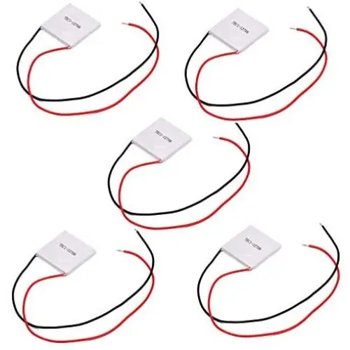 Teyleten Robot TEC1-12706 12V 60W Heatsink Thermoelectric Cooler Cooling Peltier Plate Module （5pcs）