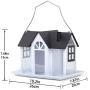 Kingsyard Bird Feeder House for Outside Metal Mesh Wild Bird Feeder Home with Triple Feeders for Finch Cardinal Weatherproof Garden Yard Outdoor Decoration, NOT Squirrel Proof