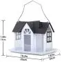 Kingsyard Bird Feeder House for Outside Metal Mesh Wild Bird Feeder Home with Triple Feeders for Finch Cardinal Weatherproof Garden Yard Outdoor Decoration, NOT Squirrel Proof Kingsyard Bird Feeder House for Outside Metal Mesh Wild Bird Feeder Home with Triple Feeders for Finch Cardinal Weatherproof Garden Yard Outdoor Decoration, NOT Squirrel Proof