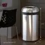 simplehuman 60 Liter / 16 Gallon Bullet Open Top Trash Can Commercial Grade, Heavy Gauge Dark Bronze Stainless Steel simplehuman 60 Liter / 16 Gallon Bullet Open Top Trash Can Commercial Grade, Heavy Gauge Dark Bronze Stainless Steel