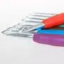 Teamoy Crochet Hooks Set - 9 Pieces Ergonomic Crochet Hooks with Case and Crochet Accessories, Perfect for Arthritic Hands, Cats Pink