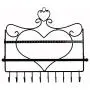 ARAD Metal Wall Mount Heart Shaped Jewelry Display Rack-Necklaces, Earrings, Bracelets-Black ARAD Metal Wall Mount Heart Shaped Jewelry Display Rack-Necklaces, Earrings, Bracelets-Black