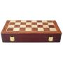 LINWEI Chess Set, Chess Board Set, International Chess Set, Folding Leather/Wood and Metal Parts