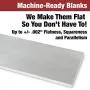 TCI Precision Metals Ground and Milled Plate, Machine-Ready Blanks, 2” x 4” x 6” 6061-T651, Aluminum Sheet