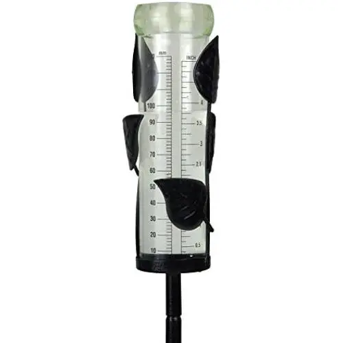 Luster Leaf 1645 Decorative Spiral Metal Rain New Screw-Together Stakes Rainfall Gauge, Bronze Luster Leaf 1645 Decorative Spiral Metal Rain New Screw-Together Stakes Rainfall Gauge, Bronze