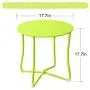 Amagabeli Metal Patio Side Table 18” x 18” Heavy Duty Weather Resistant Anti-Rust Outdoor End Table Small Steel Round Coffee Table Porch Table Snack Table for Balcony Garden Yard Lawn,Lime Green Amagabeli Metal Patio Side Table 18” x 18” Heavy Duty Weather Resistant Anti-Rust Outdoor End Table Small Steel Round Coffee Table Porch Table Snack Table for Balcony Garden Yard Lawn,Lime Green