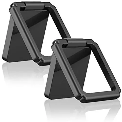ICHECKEY Cell Phone Ring Holder Stand, 360° Rotation Universal Finger Ring Kickstand with Metal Phone Ring Grip for Magnetic Car Mount Compatible with All Smartphone, iPad, Tablet, 2 Pack ICHECKEY Cell Phone Ring Holder Stand, 360° Rotation Universal Finger Ring Kickstand with Metal Phone Ring Grip for Magnetic Car Mount Compatible with All Smartphone, iPad, Tablet, 2 Pack