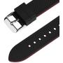Fullmosa Apple Watch Band Silicone Compatible Apple Watch 42mm 44mm 38mm 40mm, Rainbow Soft Rubber iWatch Band for Apple Watch SE/6/5/4/3/2/1, Black Top/ Red Bottom 44mm 42mm