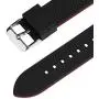 Fullmosa Apple Watch Band Silicone Compatible Apple Watch 42mm 44mm 38mm 40mm, Rainbow Soft Rubber iWatch Band for Apple Watch SE/6/5/4/3/2/1, Black Top/ Red Bottom 44mm 42mm