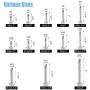 DYWISHKEY 320 Pieces 410 Stainless Steel #8#10#14 Hex Washer Head Self Drilling Sheet Metal Screws Assortment Kit