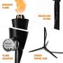 20lb Outdoor Propane Gas Tiki Style Torch - Easily Transform Your Place Into an Elegant Paradise with This Portable 71 inch Long Burning Torch Lighting That Will Compliment Any Yard, Pathway, Backyard