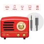 Retro Bluetooth Speaker, MUZEN OTR Metal Vintage FM/AUX Radio with Old Fashioned Classic Style, Portable Wireless Loud Volume Speaker for Home, Office, Kitchen,Party,Travel,Outdoor