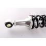 Mallofusa Universal 400mm Pair Motorcycle Air Rear Shock Absorber for Honda Kawasaki Suzuki Yamaha Go Kart Scooters Sport Street Bike Silver Black