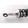 Mallofusa Universal 400mm Pair Motorcycle Air Rear Shock Absorber for Honda Kawasaki Suzuki Yamaha Go Kart Scooters Sport Street Bike Silver Black