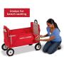 Radio Flyer All-Terrain 3-in-1 EZ Folding Wagon for kids and cargo, Red