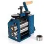 ZHFEISY Jewelry Rolling Mill Machine - 3''（75mm）Roller Manual Combination Rolling Mill Machine Jewelry Press Tabletting Tool Jewelry DIY Tool - For Metal Sheet Wire Rolling - Gear Ratio 1:7 22KG